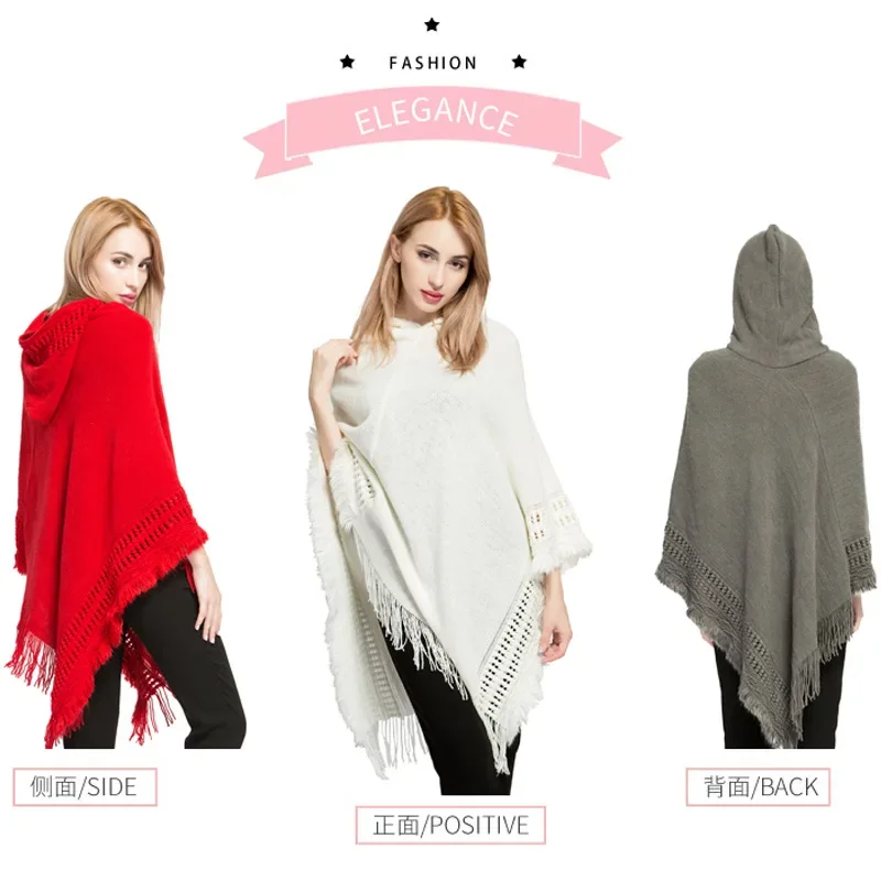 Fashion Winter  Ponchos and Capes for Women Oversized Shawls  Oversized Multifunction Shawls with Caps