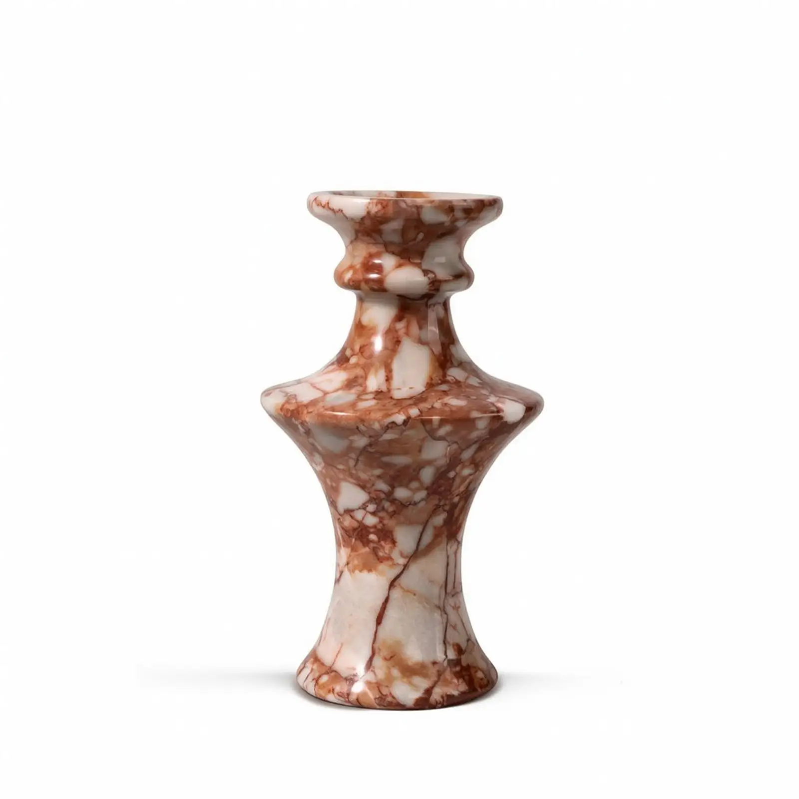 Stone Vase Decorative Tabletop Vase Heavy for Home Decor, Shelf Styling