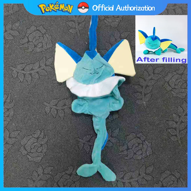 Vaporeon Semi-finished Shell No Cotton Leather Plush Toy 50CM-120CM Pokemon Cartoon Eevee Soft Stuffed Doll Anime Festival Gift