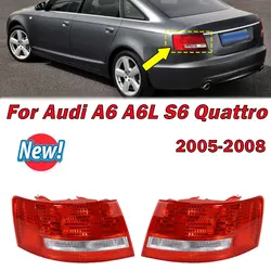 Car Accessories For Audi A6 S6 Quattro 2005 2006 2007 2008 Tail Light Turn Signal Warning Brake Lamp Rear Taillight Without Bulb