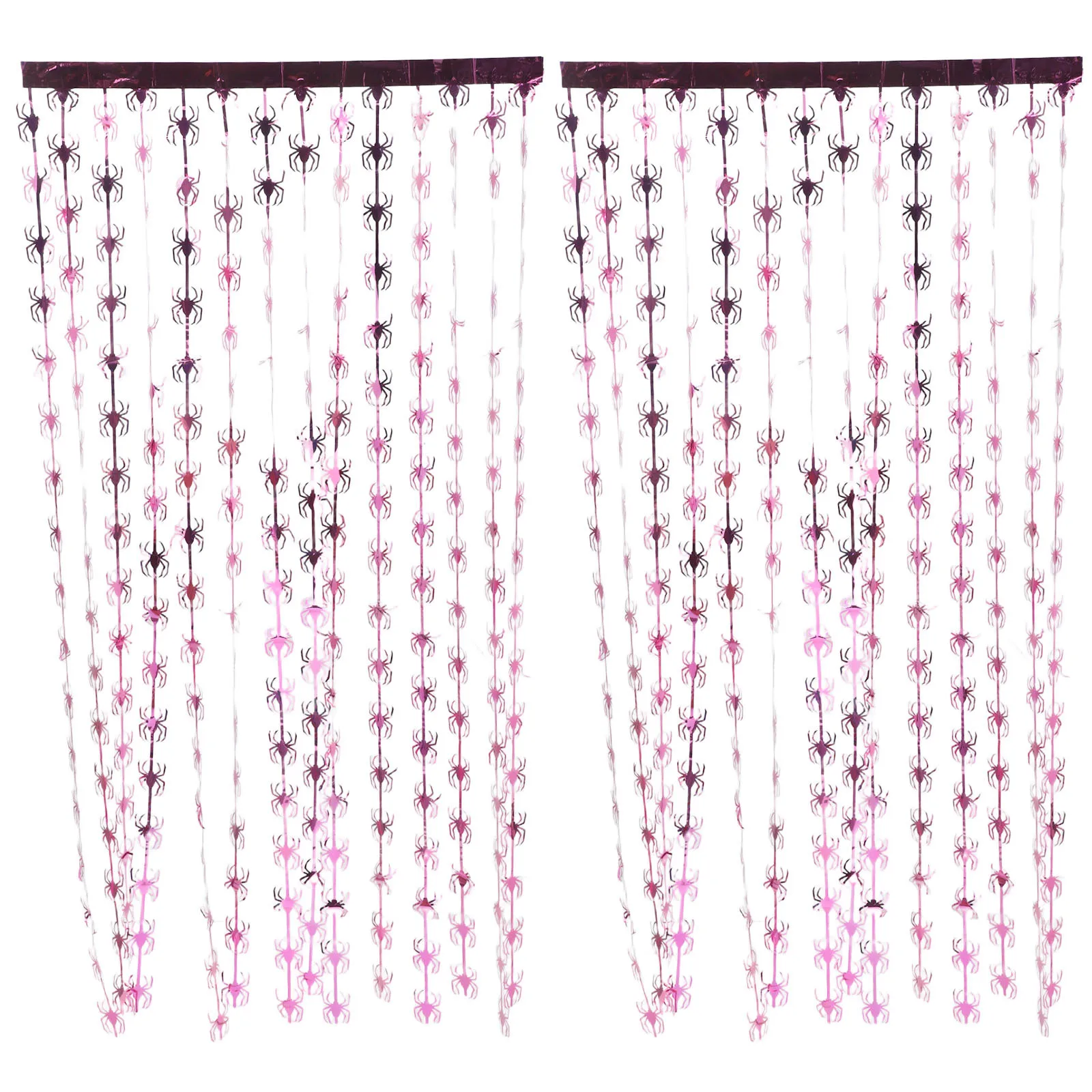 

Halloween Decoration Curtain Birthday Party Decorations Violet Foil Rain Silk Curtains Bride