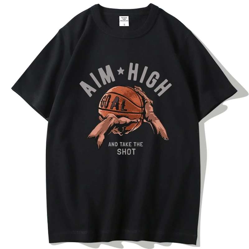 

Short-sleeved T-shirt men's and women's American basketball retro all-in-one summer new cotton black T-shirt clothes