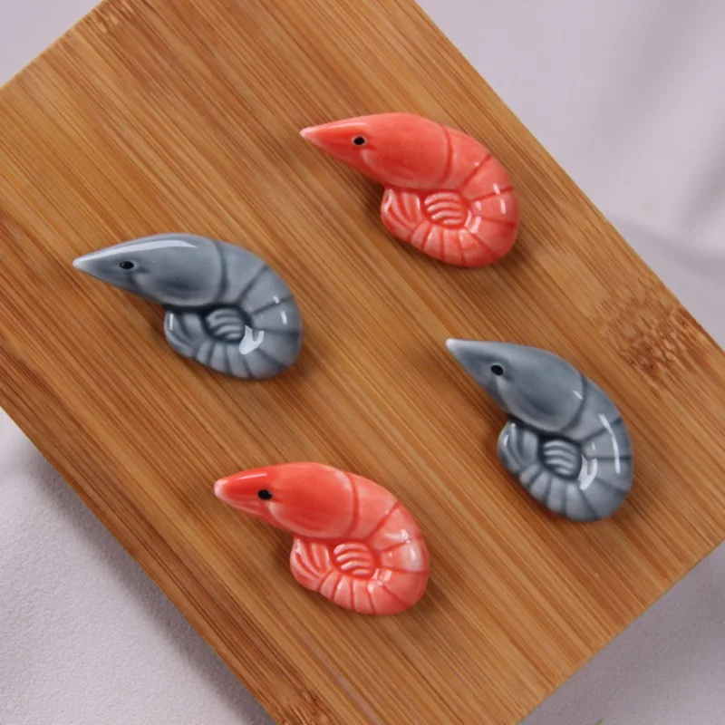 Japanese Style Ceramic Crayfish Chopstick Rest Creative Lobster Design Home Table Decor Craft Cute Animal Miniatures Decoration