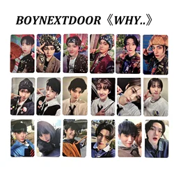 KPOP BOY NEXT DOOR Debut Album WHY! Photocards BOYNEXTDOOR SunGho LOMO Cards LEEHAN Play Song Cards WOONHAK TAESAN Fans Gifts