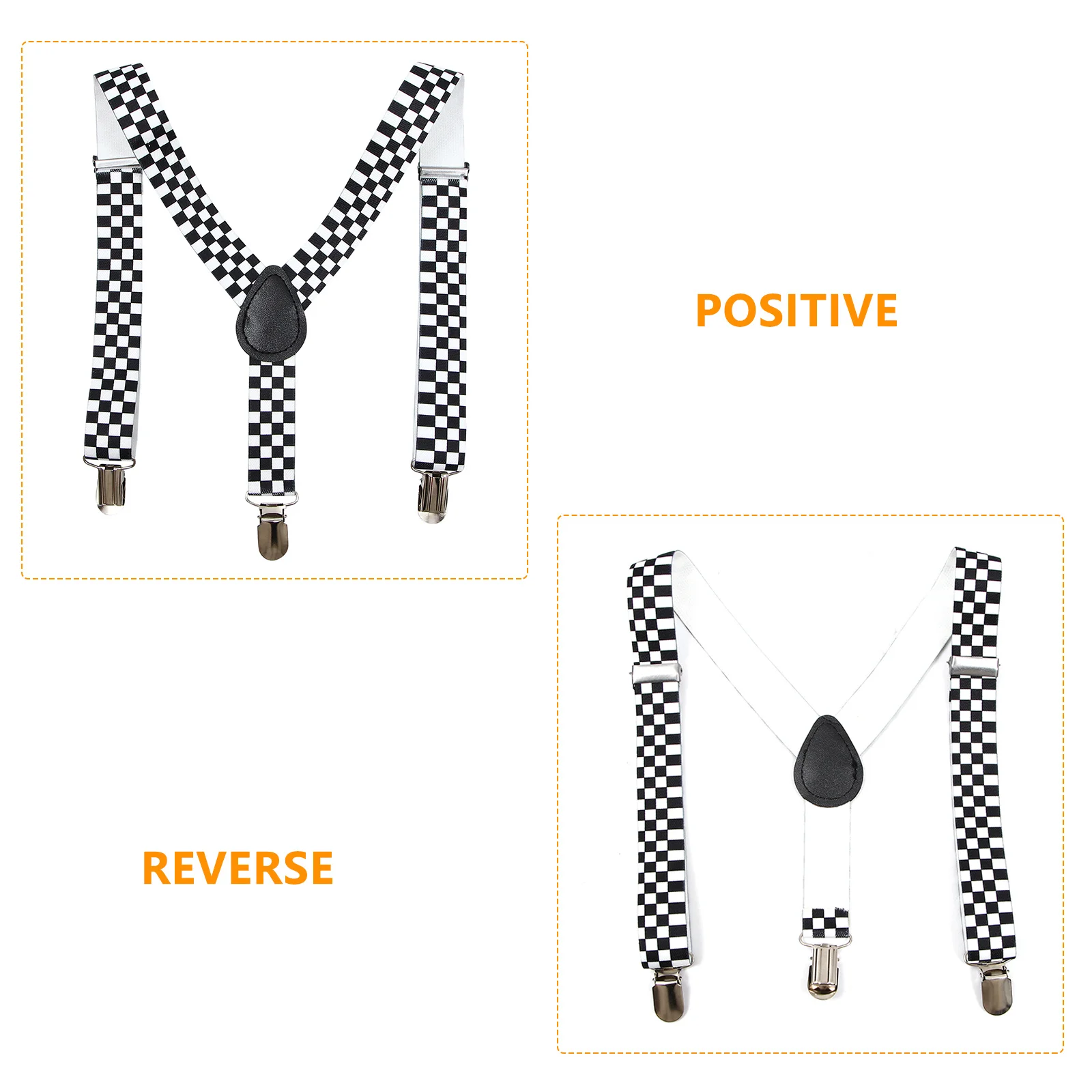 Suspensório xadrez Suspensório com clipe Suspensório nas costas em Y Suspensórios com clipe Suspensórios xadrez