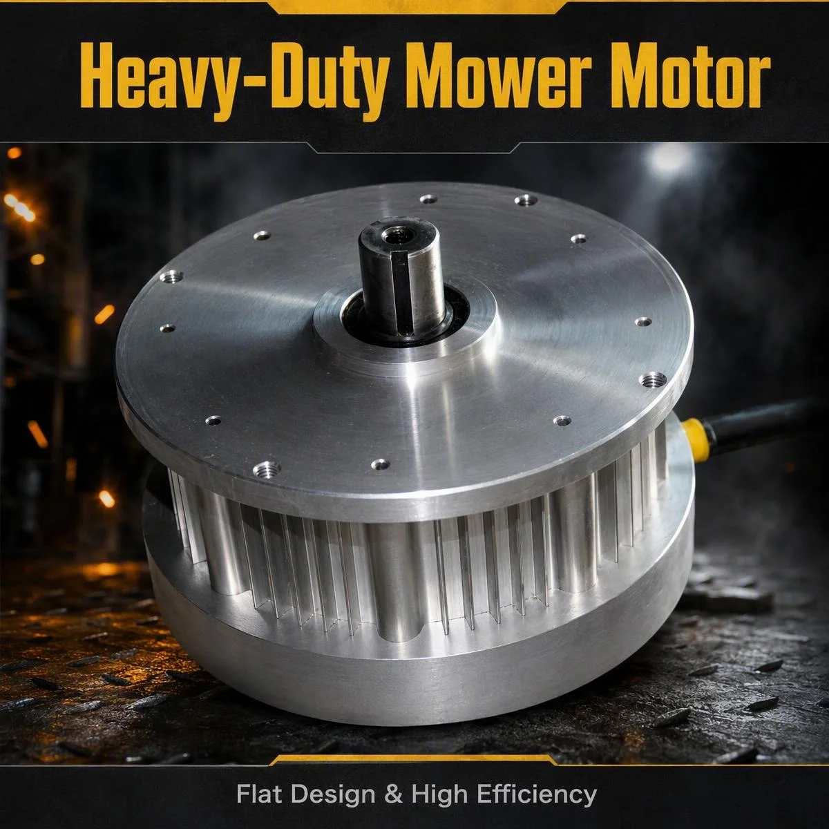 80V 3KW IP56 Flat PMSM Electric Mower Motor Low Noise for Riding Lawnmower