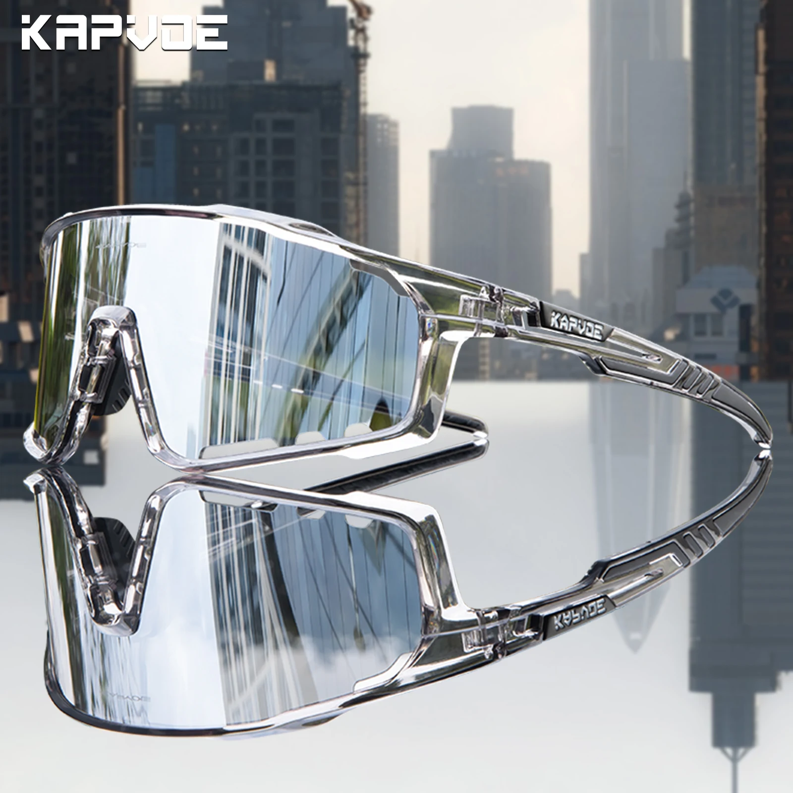 Kapvoe Cycling Sunglasses Men Driving Bicycle Cycling Glasses Bike Road Mountain Eyewear Women Outdoor Sport UV400 Goggles