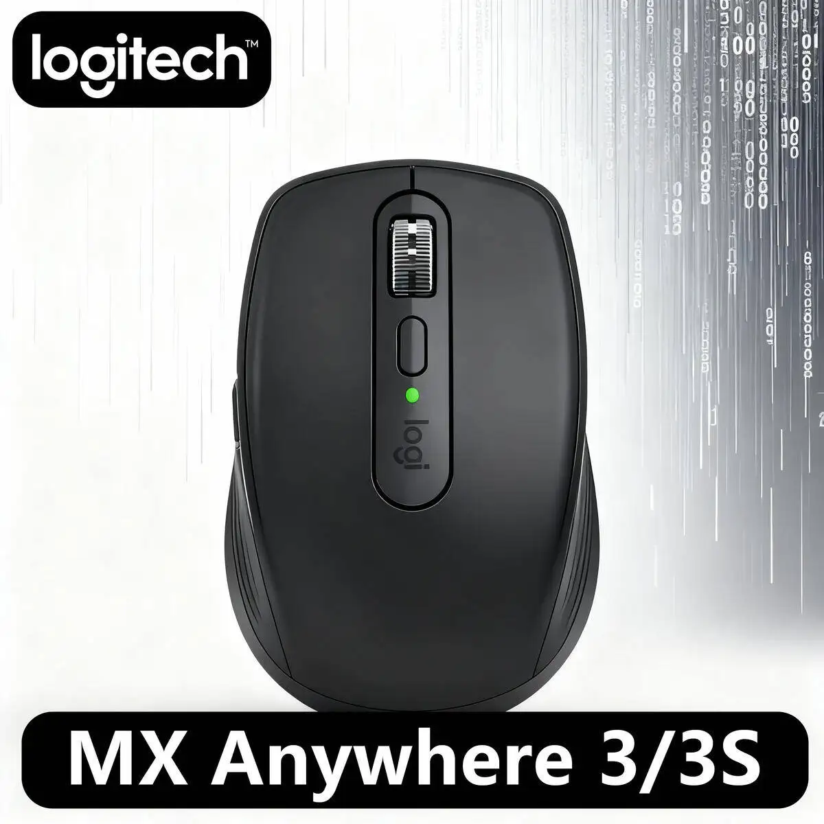 

Logitech MX Anywhere 3S Wireless Mouse, Darkfield, 8000 DPI, MagSpeed Scroll, 10m, USB-C, iPad