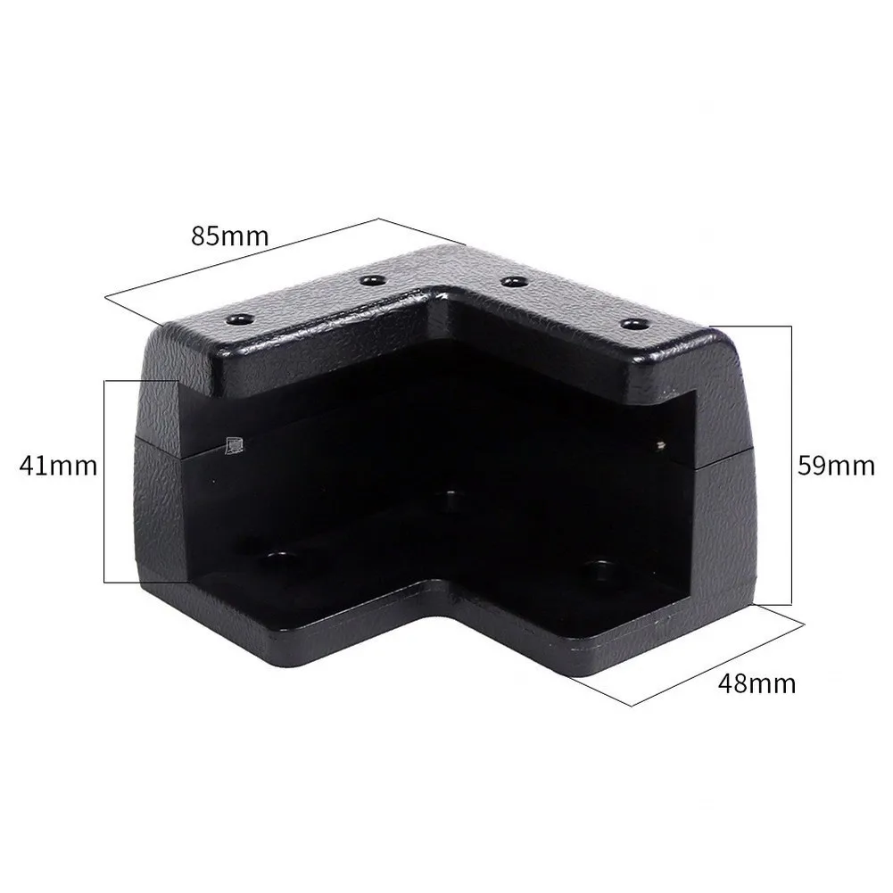 Flat Roof for solar Bracket Kit for Rvs Boats Balconies 6 Brackets 80 Screws ABS Weatherproof Lightweight Frame