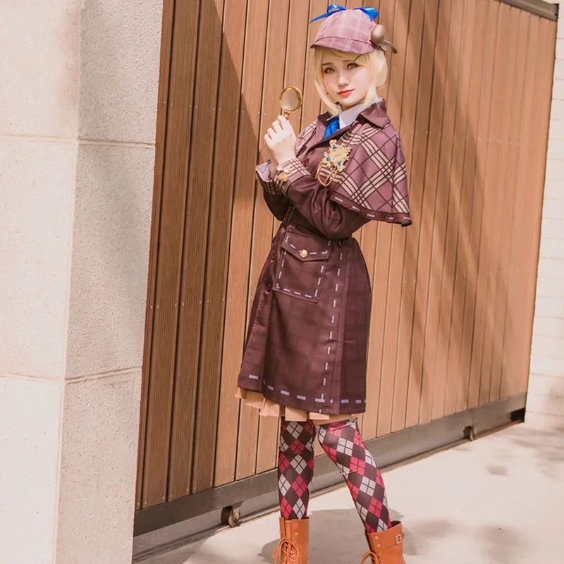 

2025 NEW Game Identity V Cos Emma Woods Gardener Miss Truth Cosplay Classic Detective Womem Costume