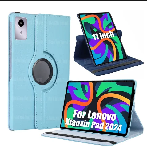 For Lenovo Tab M11 11 inch Case 360 Degree Rotating Stand Tablet Cover For Lenovo m11 M 11 Xiaoxin Pad 2024 TB330FU TB331FC Case