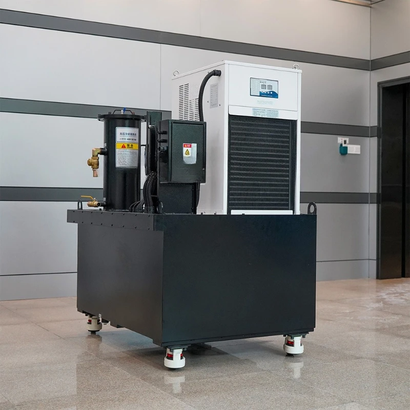 

Machine tool high pressure cooling chip breaking machine is a processing machinery spindle center outlet water filtration