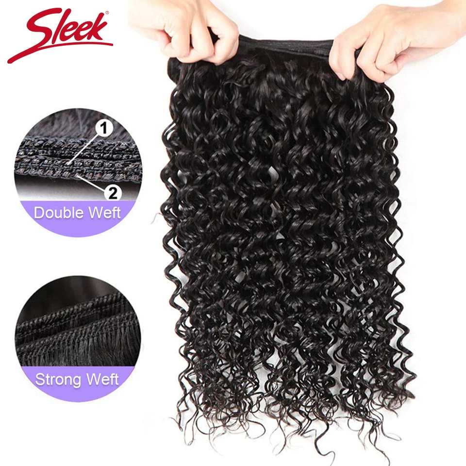 Sleek Water Bundels Menselijk Haar Bundels 28 Inches Remy Haar 1 3 4 Bundels Peruaanse Weave Human Hair Extensions Diepe wave Haar