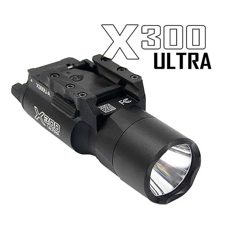 Tactical X300 Ultra X300U LED Pistol Lights CNC Aluminum Rifle Flashlight 400 lumens fit 21mm  Rail