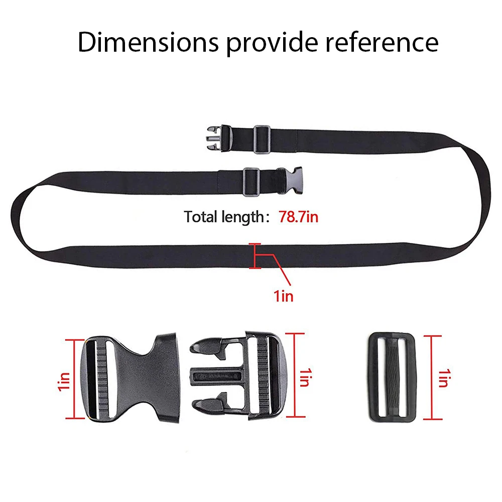 Luggage Straps Suitcase Tags Weather-resistant Nylon Tapes Strap For Outdoor Traveling Hotel