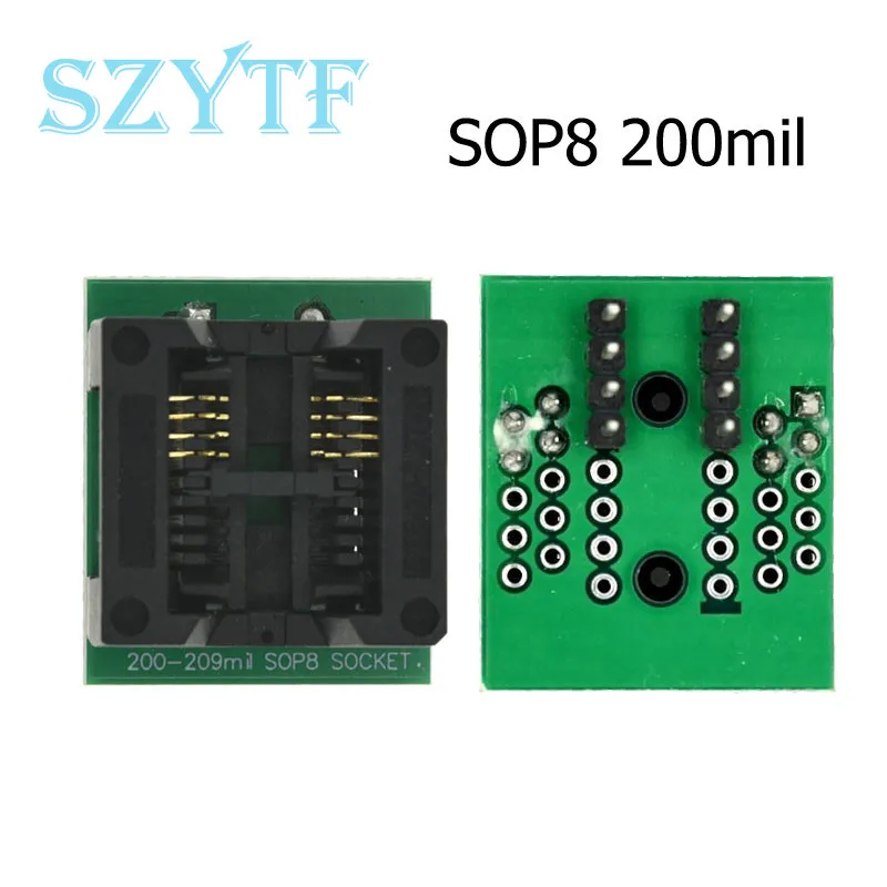 Burning Socket SOP8/14/16/18/20/24/28 to DIP 150/200/208/300mil Wide Narrow Chip Programmer Adapter IC Conversion Test Socket