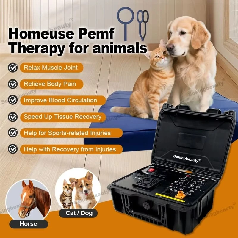 Clinical Grade Portable Small Animal Body Recovery Healing Magnetic Therapy Pad Folding Dog Cat Bed Pet PEMF Therapy Mat