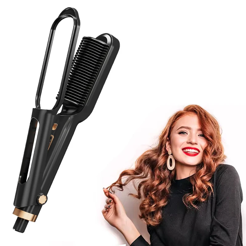 

Профессиональный выпрямитель для волос, горячая расческа, керамическая быстрая прямая расческа для волос со светодиодным экраном