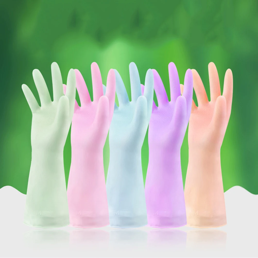 

3 Pairs Dishwashing Gloves Automotive Microfiber Cloth Cleaning for Cars Thin Protection Rubber Section Mikrofiber