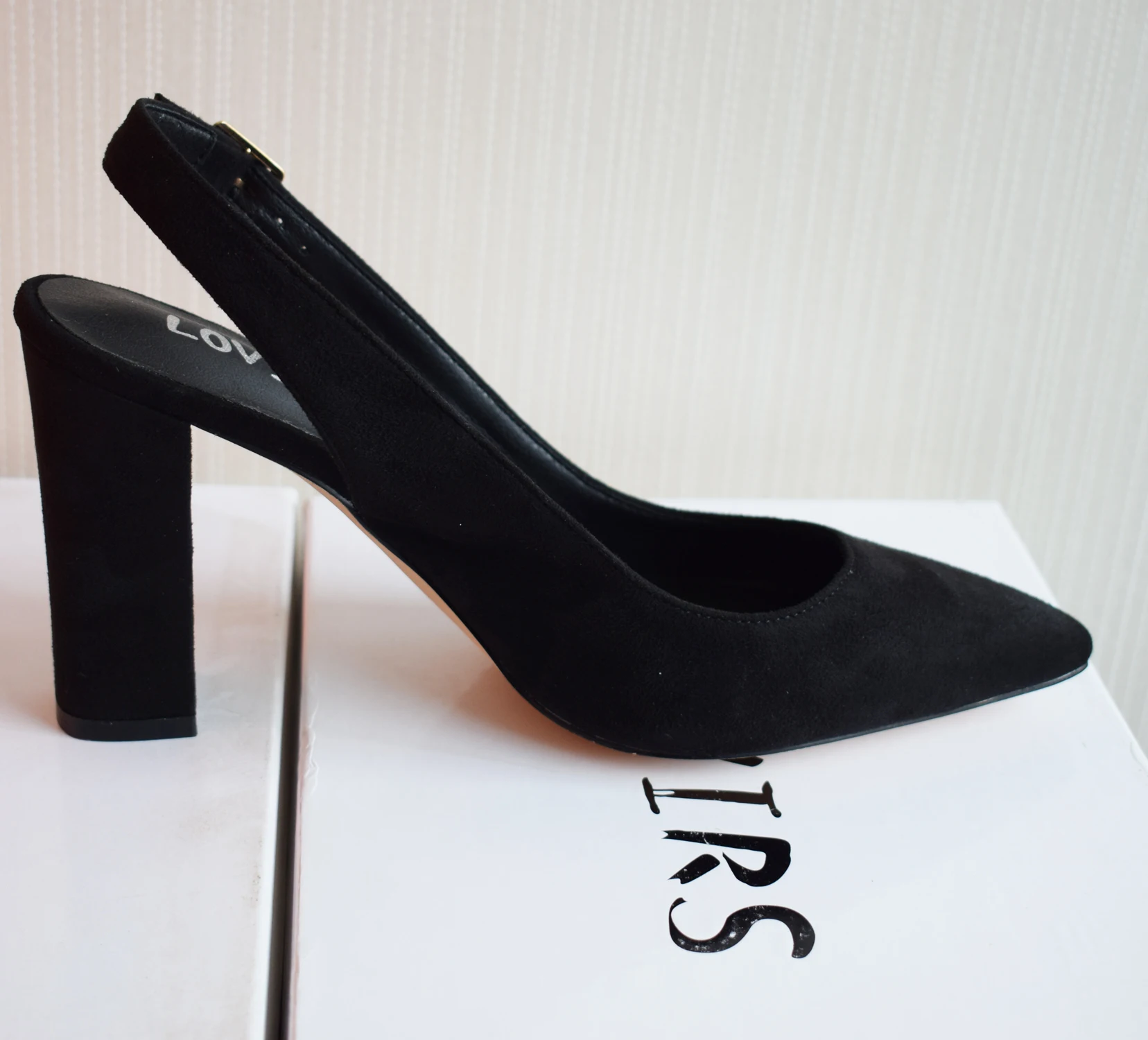 LOVIRS tacchi alti da donna 10cm punta a punta Slingback tacchi a spillo eleganti comodi classici tacchi grossi scarpe da sposa da ufficio