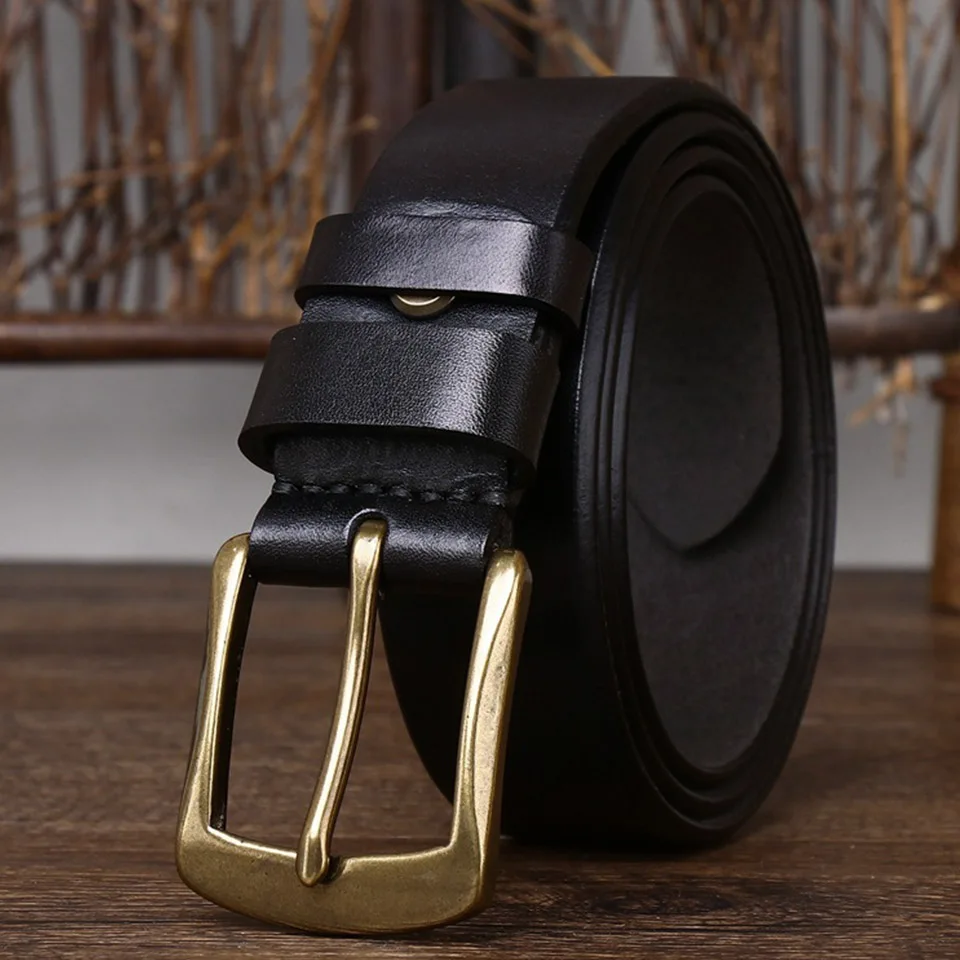 

New 3.8cm Belt Korean Edition Men's And Women's Tactical Training High Quality Thickened Cowhide Needle Buckle Luxury Pant Belt