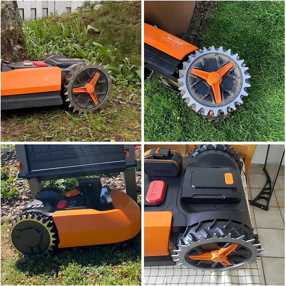 جزازة آلية الجر تحسين عجلات مساعدة المسامير الروبوتية ل Worx Landroid L روبوت جزازة العشب أجزاء عجلة الجر