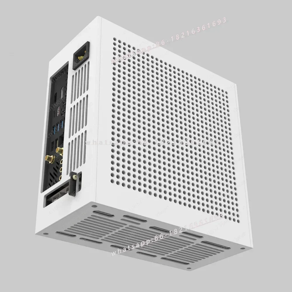 2026GOOD 2025newITX Chassis A1 Small 1U HTPC Aluminum Alloy CNC Chassis, Supports Half-height Graphics Card