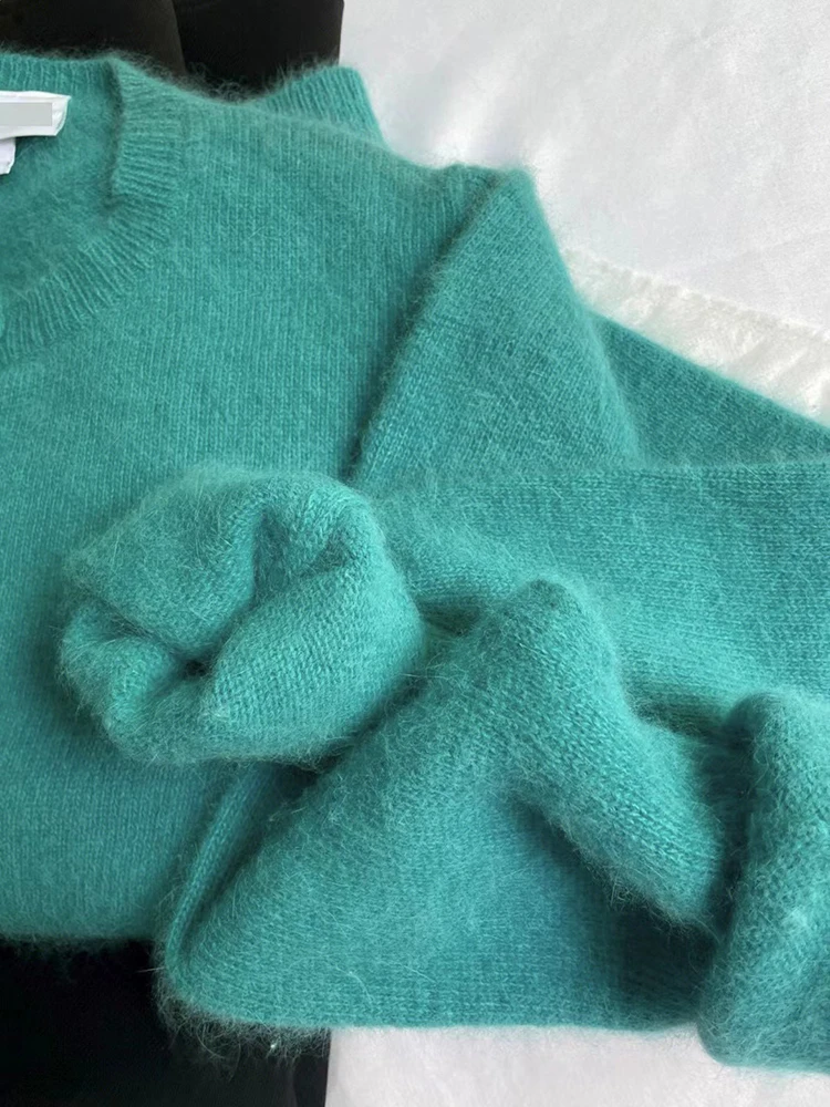 เสื้อคลุมคาร์ดิแกนไหมพรมผู้หญิงแฟชั่นฤดูใบไม้ร่วง กระดุมแถวเดียว คอทรงโอ สไตล์เกาหลี เรียบง่าย ทรงเข้ารูป แขนยาว