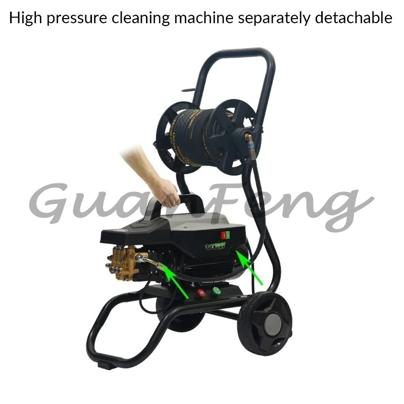 Portable Cold‑Water High Pressure Cleaner,2.2KW 150Bar 2100PSI 2‑in‑1 Hand‑Push Commercial Car Washer Equipment
