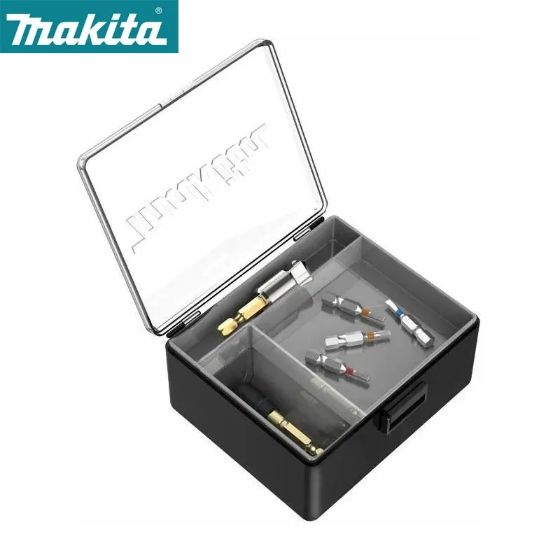 MAKITA 824781‑0 Plastic Storage Box Transparent Lid Compartment Organizer for Drill Bits Small Parts Screws Tool Accessories