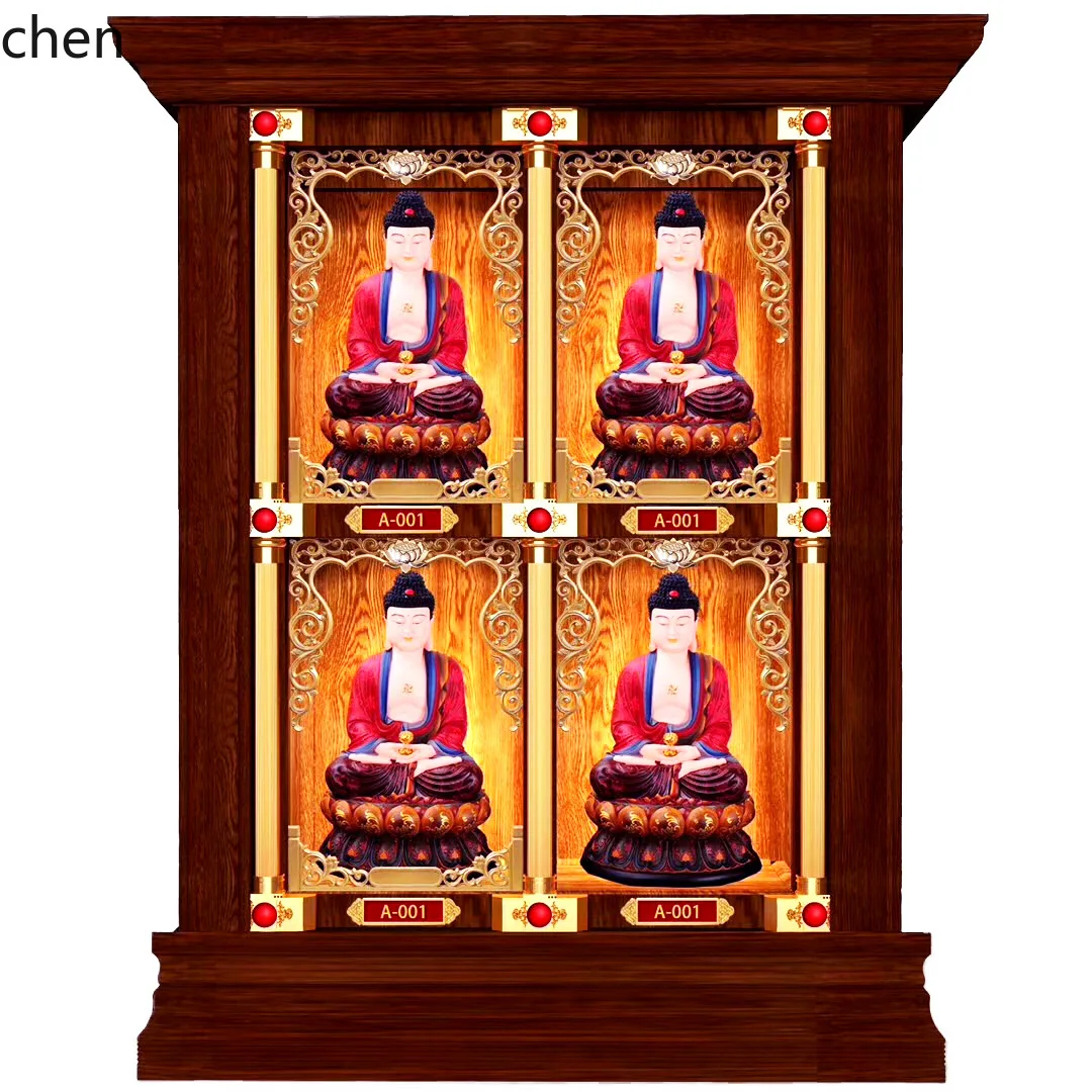 Cz temple wall of ten thousand   aluminum alloy thousand niches  hall wall-mounted cabinet tomb cemetery blessing position rack