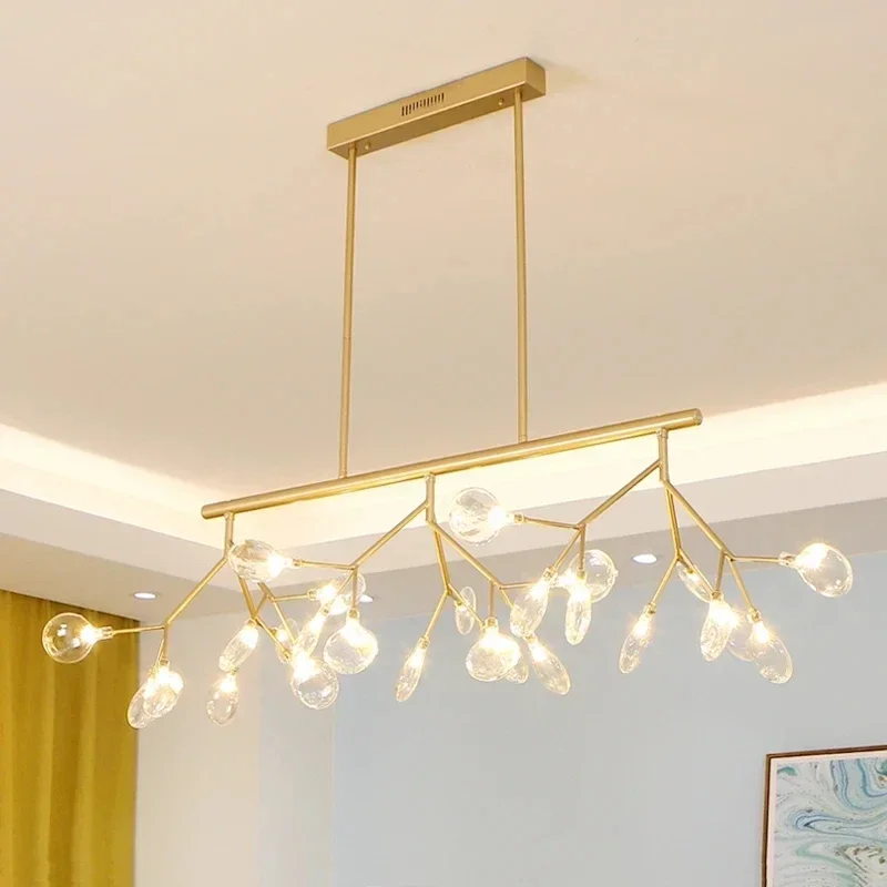 Modern Design Restaurant Firefly LED Chandeliers Nordic Fashion Branch Chandeliers Living Room Home Decoration Ceiling Lighting