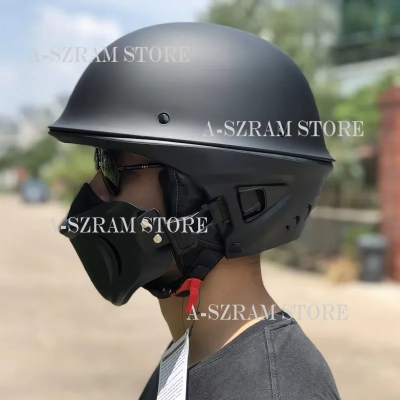 Otorcycle Equipments Motorcycle Rogue Half Face Helmet DOT Detachable Chin Sports Helmets Capasete