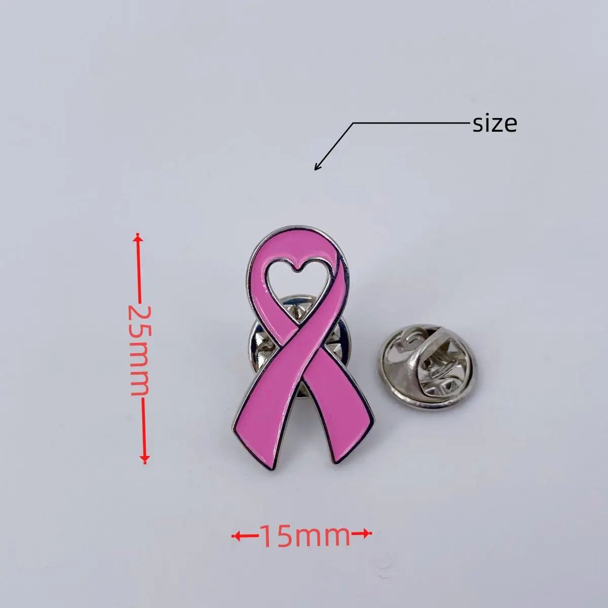 5/10/50/100 pièces épingles à ruban rose sensibilisation au cancer du sein épingle à revers en émail pour les femmes broche de sensibilisation au Cancer du sein broches Cha