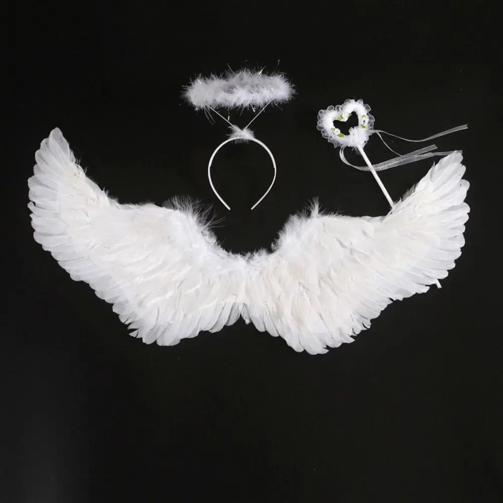 Foto Props Feather Wing Zoete Haarband Demon Feather Wing Party Accessoires Dansshow Props Halloween Cosplay Accessoires