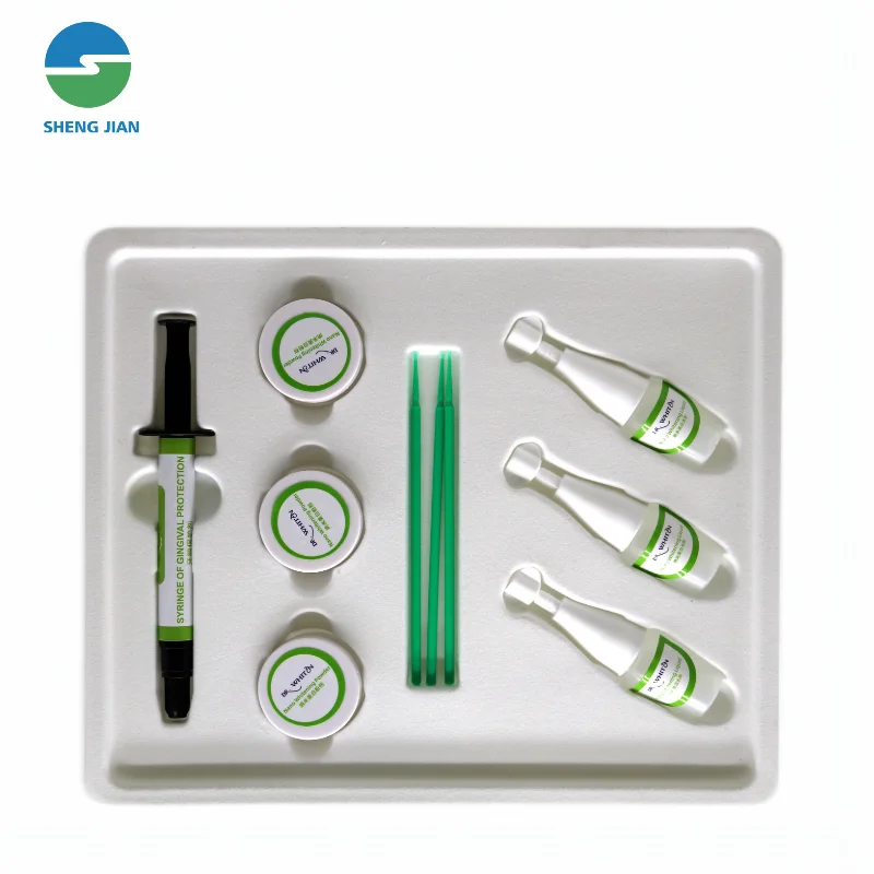 Ferramentas de clareamento dental profissional, instrumento de clareamento de luz fria, agente de clareamento dental, kits de clareamento dental