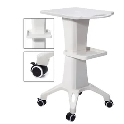 Beauty Instrument Cart Salon Spa Trolley Stand with Wheel Cart Holder Storage Shelf Tattoo Equipment