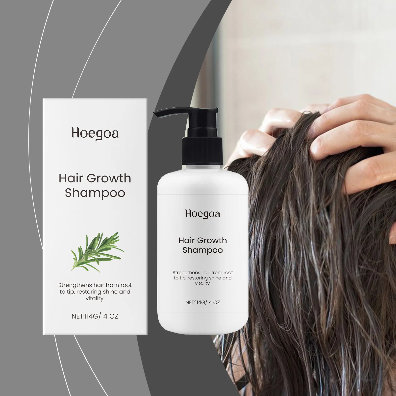 

Rosemary Hair Shampoo Deep Cleaning Dandruff Lotion Nourish Roots Hair Thickening Volumizing Hair Care Cleaning Shampoo