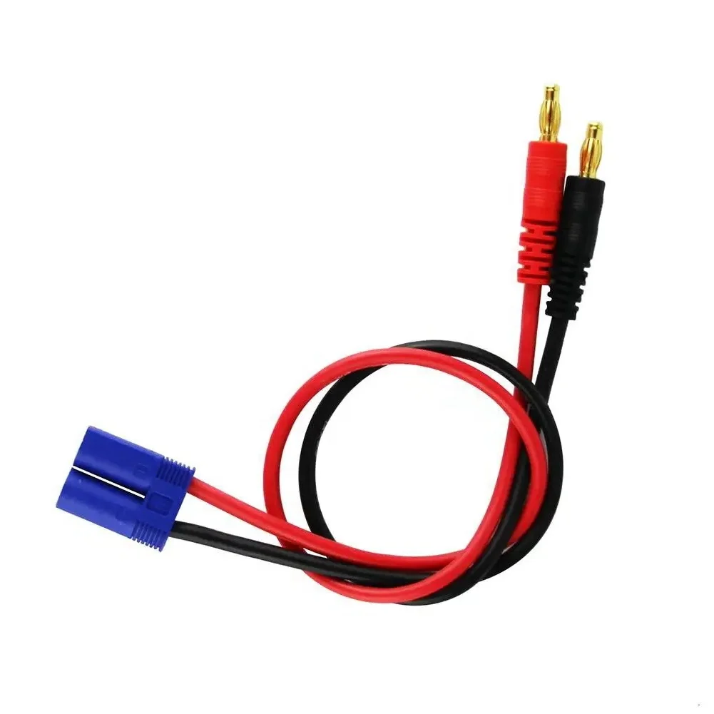 

30PCS EC5 Connector To 4mm Gold Plated Banana Plug Charge Lead Cable With 12AWG 300mm Silicone Wire For RC Drone Lipo Battery Ch