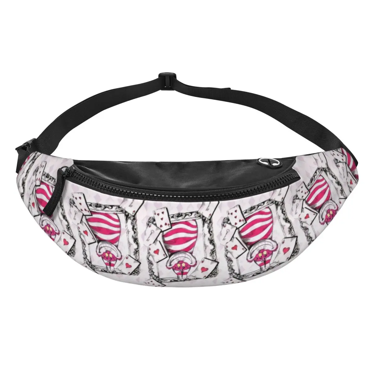 

Custom C-Cheshire Anime Cat Fanny Pack Women Men Crossbody Waist Bag for Traveling Phone Money Pouch