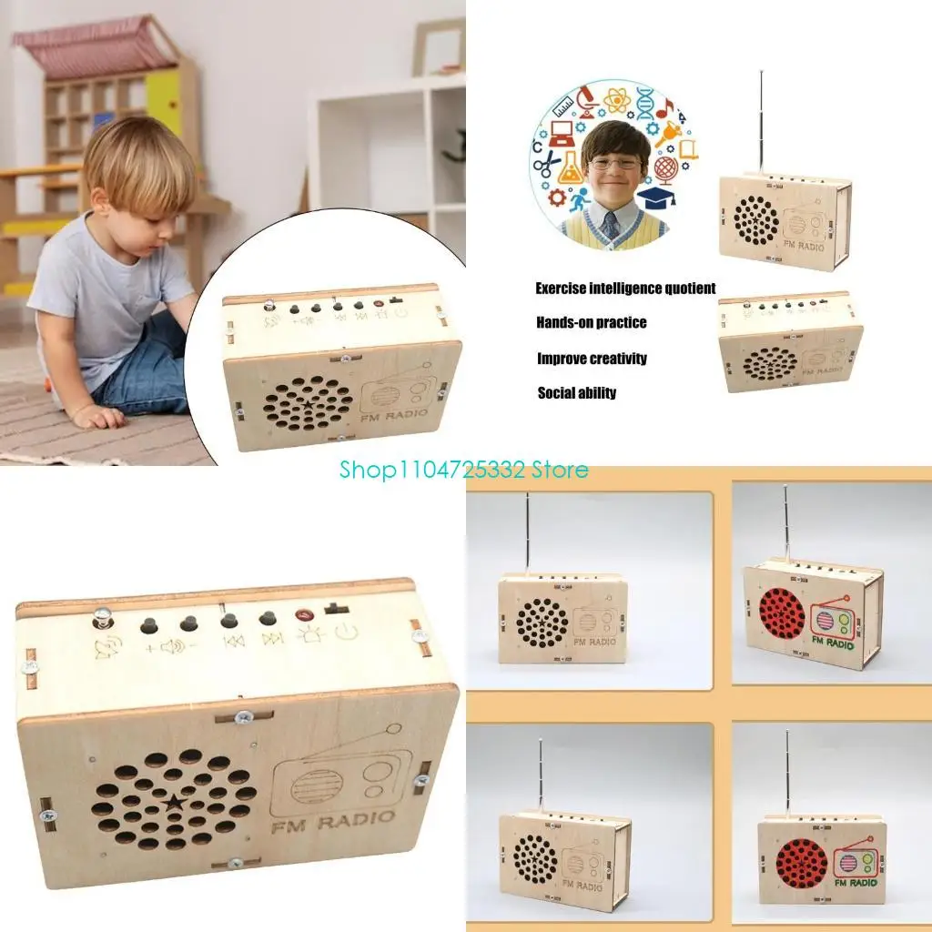 

P5EA Radio FM Suitable for Kids Teens and Adults to Assemble Toy