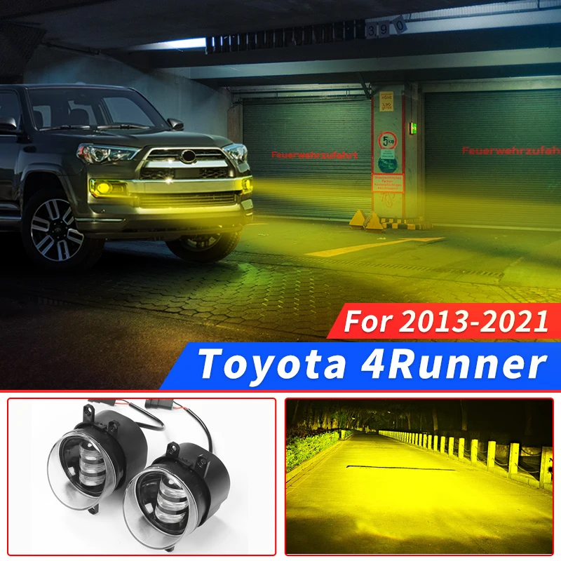 

For 2010-2021 2020 Toyota Toyota 4Runner TRD Off Road Pro Sport SR5 Accessories Exterior Two-Color Front Fog Lamp LED Light DRL