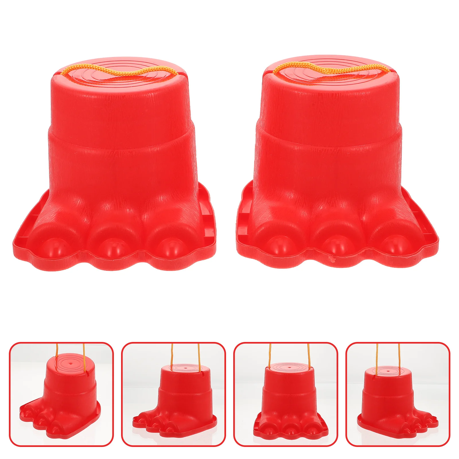 

2 Pcs Jesus Big Feet Stilts Child Kids Outdoor Playset Toy Interactive Abs Balance Training