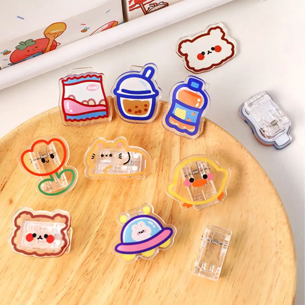 Small Clips School Stationery Index Clamp Letter Clip Binder Clip Snacks Sealing Clip Transparent Clip Paper Clip Binder Clips