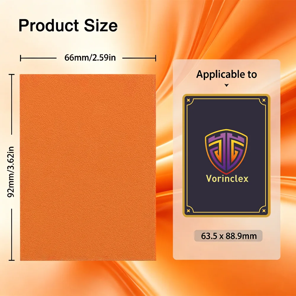 Vorinclex 100PCS Matte Card Sleeves 66x92mm Dragon Shield Style for MTG PKM TCG Trading Cards Durable Protection Sleeves