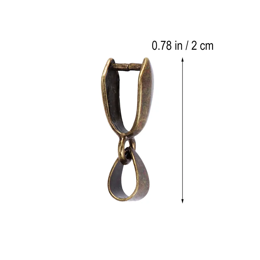 

50 pcs Melon Seed Buckle Metal Pinch Clip Bead Connector Bail Clasp Pendant Parts Bracelet Necklace Jewelry Making Supplies