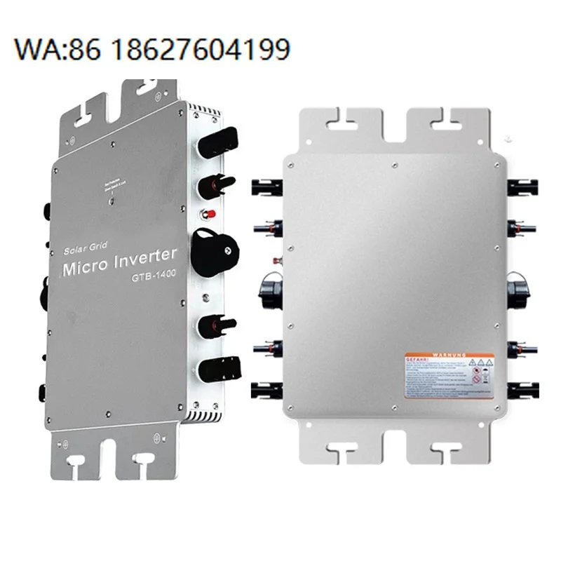 600W-1400W Single Phase Hybrid Solar Micro Inverter 60Hz Frequency WiFi Connected 99% Efficiency MPPT Tracking  Device