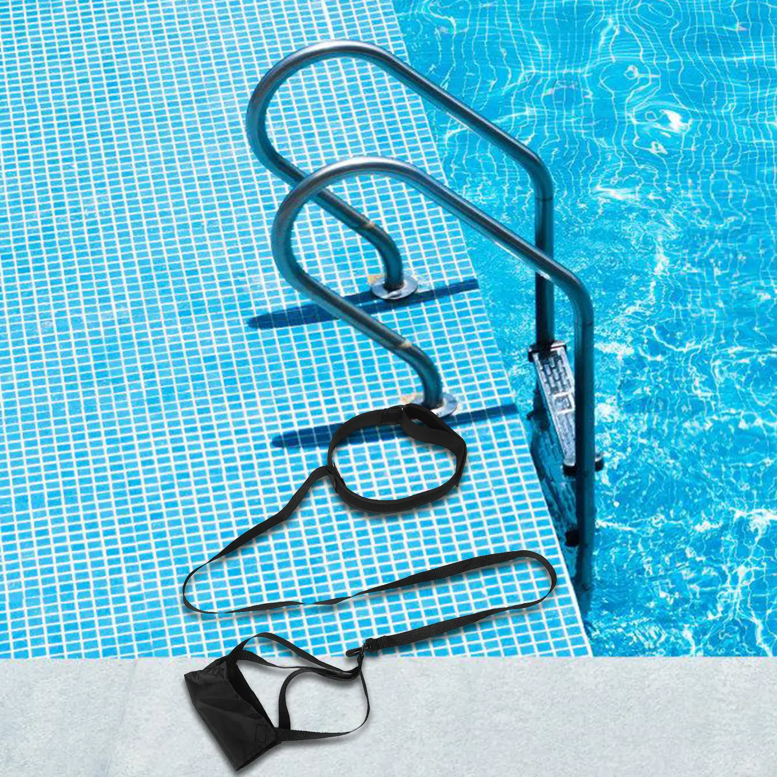 

Swimming Resistance Bands for Speed Training Adjustable Swimming Belt for Adults and Swim Resistance Training Equipment