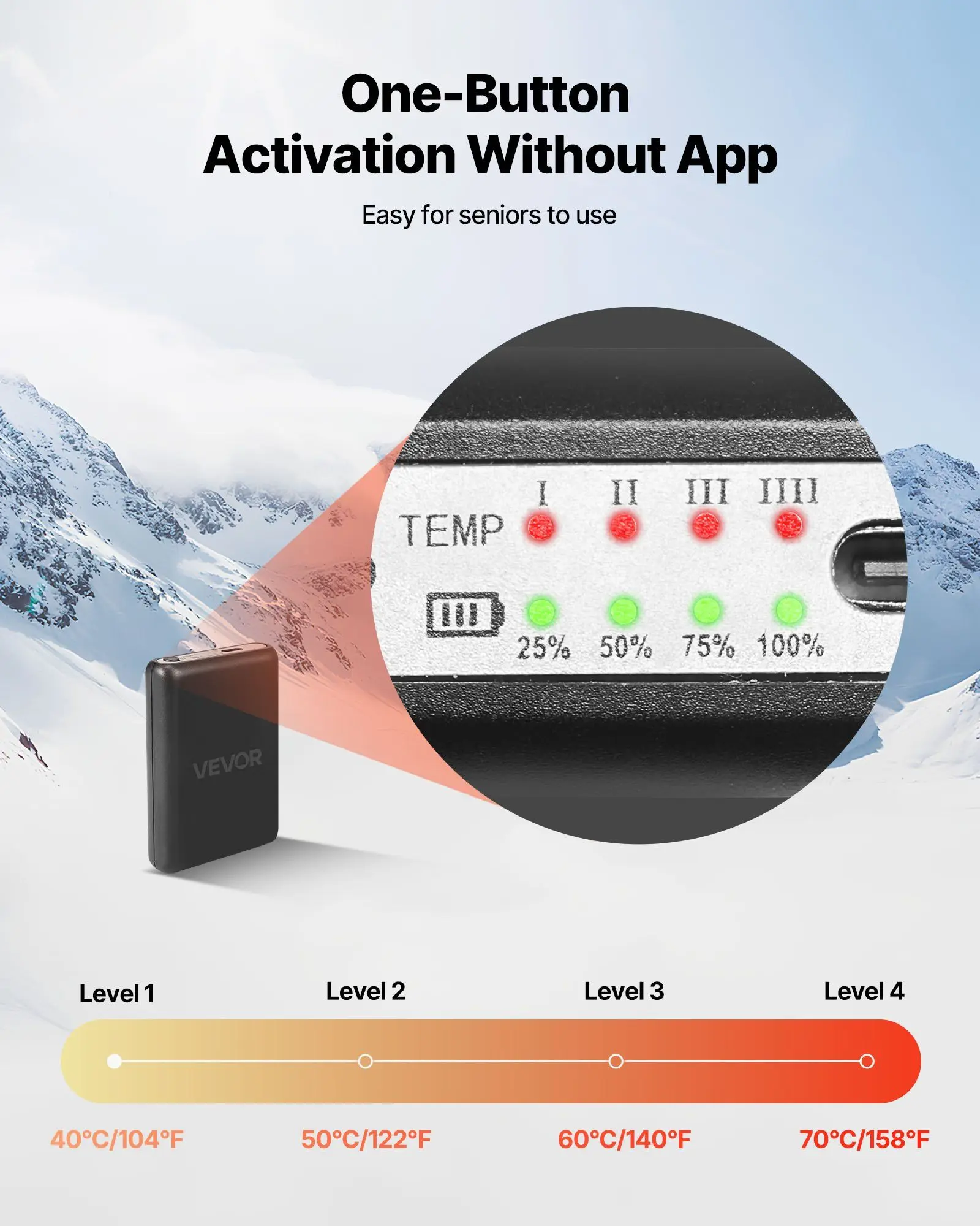جوارب مريحة ساخنة 5000 مللي أمبير بطارية قابلة للشحن تعمل مع 4 مستويات تسخين جورب تسخين كهربائي للرجال والنساء