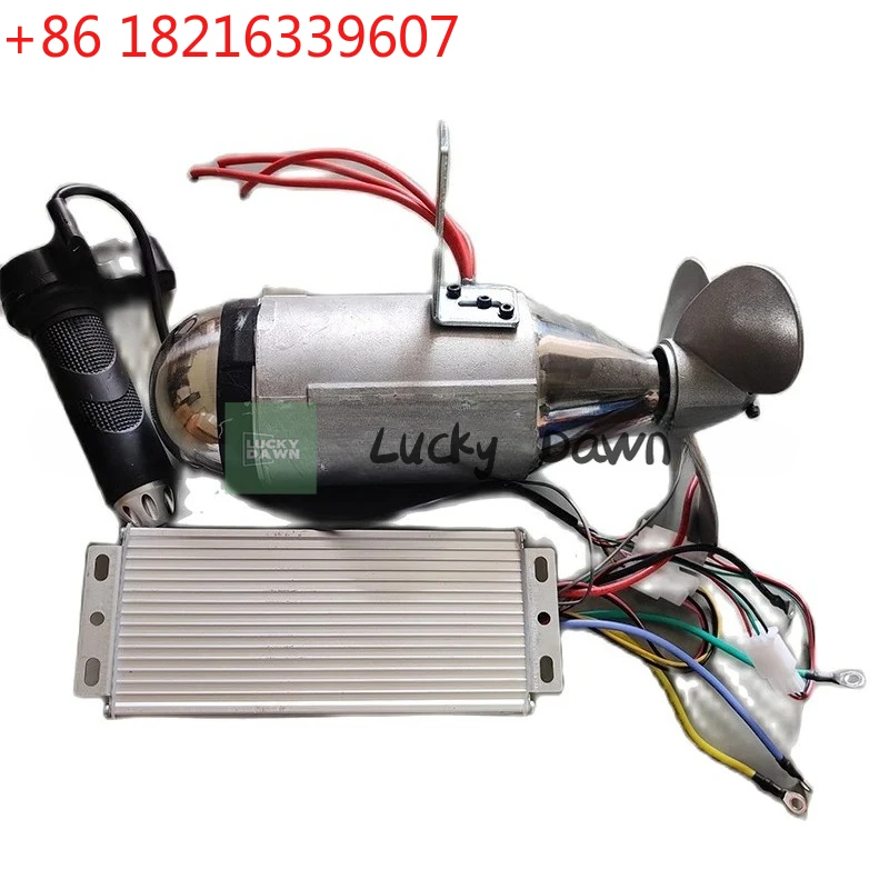 

12V 24V 1200W Brushless Underwater Propeller Electric Motor Fish Boat Brushless Propeller + Controller Seawater Proof Motor